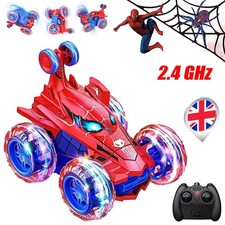 Spiderman RC Stunt Car 4WD Remote Control Cars Toys Boys Girls Birthday Gifts UK