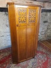 VINTAGE OAK HALL CUPBOARD