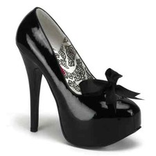 Bordello Teeze-12 Black Patent