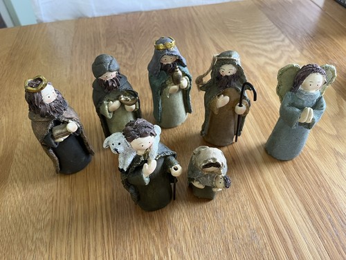 Vintage nativity scene figures - vintage,