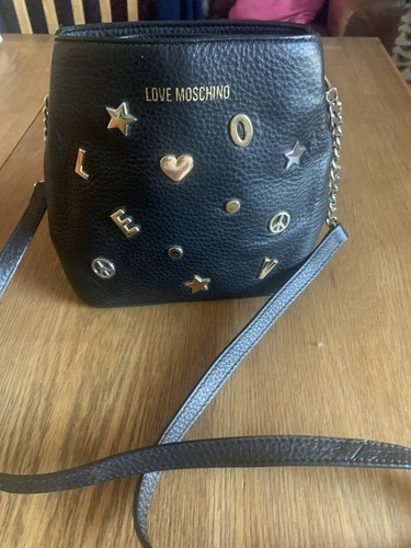 Love moschino black crossbody - moschino,