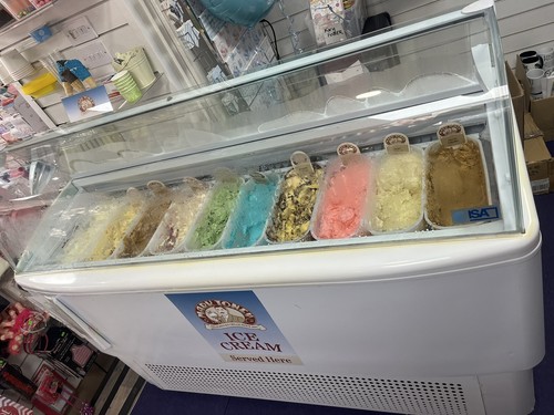 Ice cream freezer working - ice,