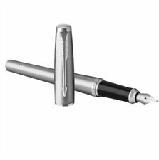 Good Steel/White Clip Parker Urban Series Fine (F) Nib Fountain Pen No Box