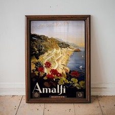 Amalfi Coast Travel Poster