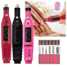 Electric Nail Files Manicure Set USB Nail Gel Polish Remover Pedicure Kit Tool