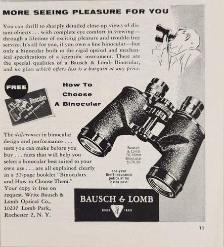 1955 print bausch lomb - bausch,