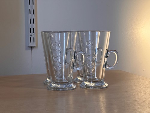 Costa coffee latte glasses - 4x,