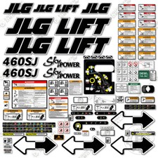 Fits JLG 460SJ Decal Kit Boom Lift Sticker Set - 7 Year Outdoor 3M Vinyl! 