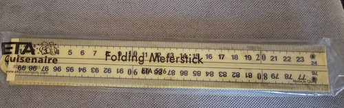 New folding meter stick eta - -,