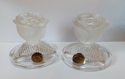 Stunning pair crystal rose - stunning, of