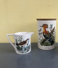 PORTMEIRION BIRDS OF BRITAIN SUSAN WILLIAM ELLIS CERAMIC MILK JUG/STORAGE JAR