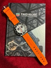 TAG Heuer 20mm Formula 1 F1 Orange Rubber Watch Strap.