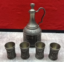 Vintage German Embossed Pewter