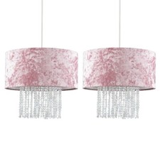 2x Ceiling Light Shades Velvet