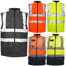 HI VIS VIZ BODY WARMER