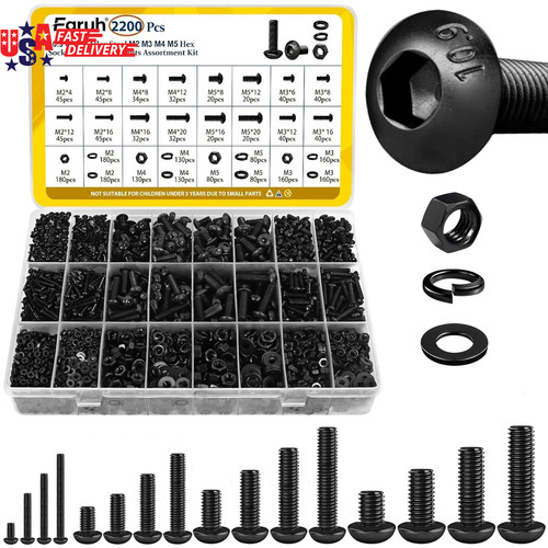 2200pcs m5 metric - m3,