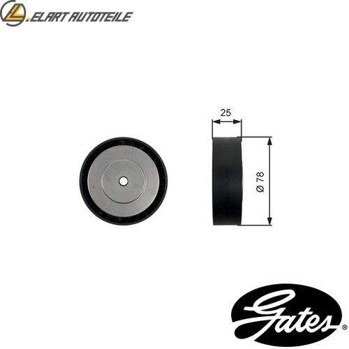 Idler guide pulley - idler, v-ribbed
