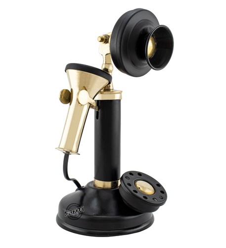 Vintage telephone candlestick - vintage,