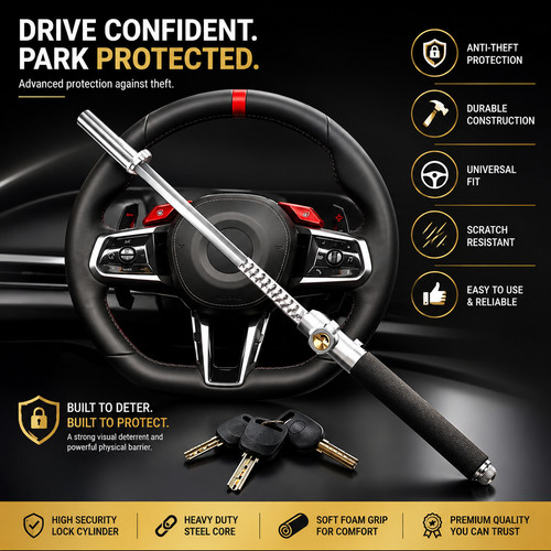 Ace steering wheel lock car - steering,