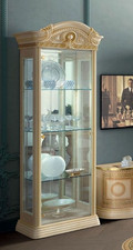 New Aida Italian Cream & Gold 1 Door Display Cabinet by Camel Group Italy