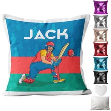 Personalised Cushion Cricket