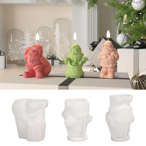 Santa claus candle silicone - 3d,