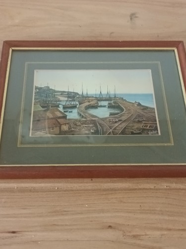Vintage framed print newquay - vintage,