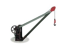 Goods yard crane, with fixed