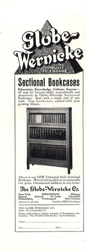 1921 globe wernicke sectional - 1921, wernicke: