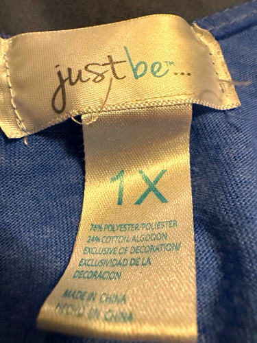 Just womens plus 1x - just, blue