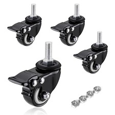 Casters Wheels, Casters Set of 4 Heavy with Brake, for Cart Furniture S3Y16061