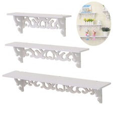  Multi-functional Solid Wood Storage Rack Room Shelves Wall Shelf Unit