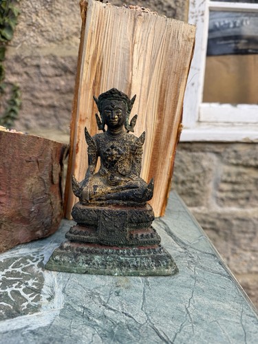 Vintage thai bronze crowned - thai,
