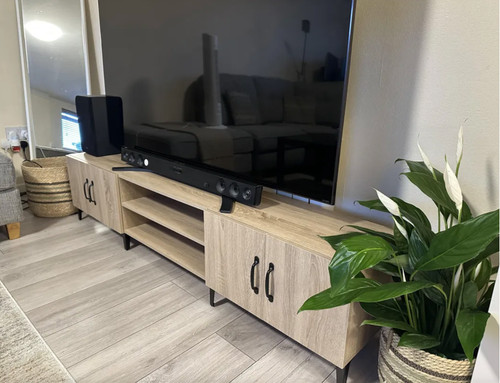 Large stand rustic - stand, oak