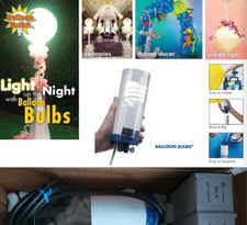 Balloon Decorators Pair of Conwin Professional Balloon Night Light Bulb Units