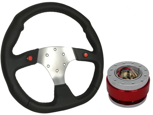 Chrome steering wheel - steering, +