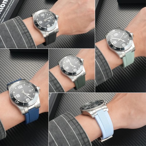 21mm fluorous rubber strap for - rubber,