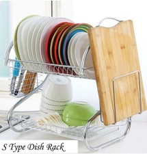 2 Tier Dish Drainer Rack with