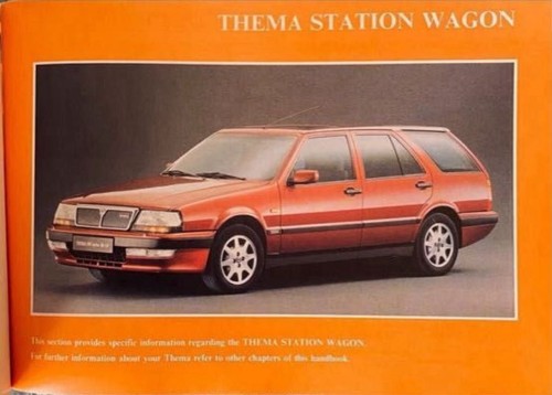 Lancia thema wagon owner - thema, owner's