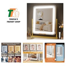 Lighted Makeup Mirror, Hollywood Vanity Mirror with Lights, Three Color Light...