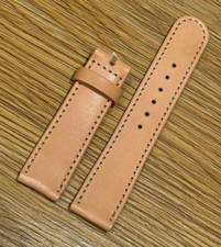 Genuine Nomos Salmon Natural Finish Cowhide Leather Watch Strap 17mm 16mm 17/16