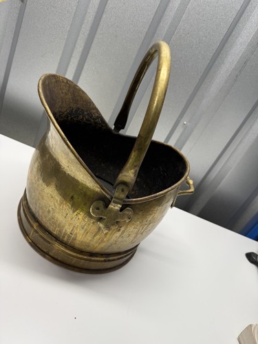 Antique large brass helmet - antique,