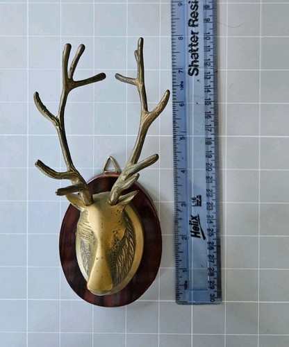 Vintage brass stags - stags, on
