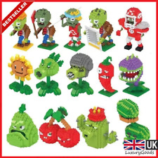 🟢 Plants Vs Zombies Micro Building Bricks Set PVZ Assembly Mini Blocks Model UK