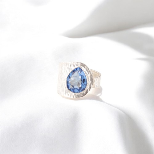 925 silver natural tanzanite - silver,