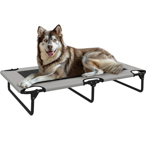 Pawhut raised dog - bed, with