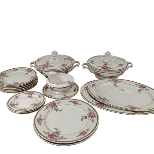 Vintage floral dinner set - floral,