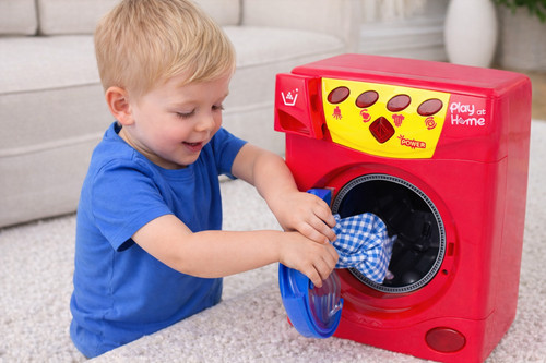 Kids toy washing - kids, red