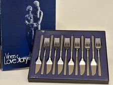 Viners Love Story  Set of 6 Fish Knives & Forks