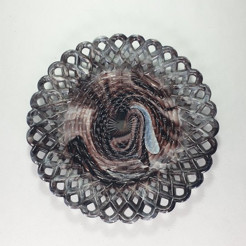 Antique sowerby lattice plate - antique,